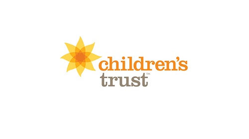 Children's Trust logo with yellowish orange flower